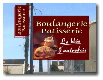 Panneau pour Boulangerie Pâtisserie avec inmpression grand format 79